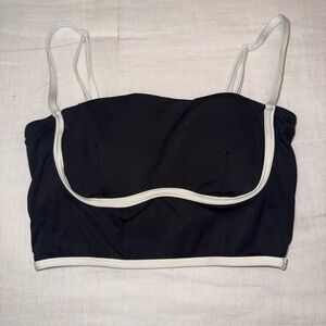 Women's Black and White Bralette, size M
